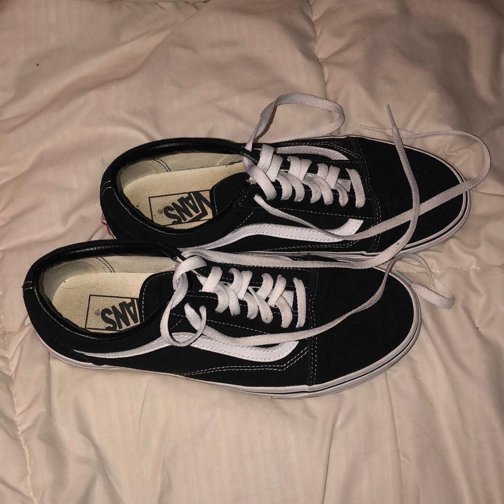 Black and white Vans